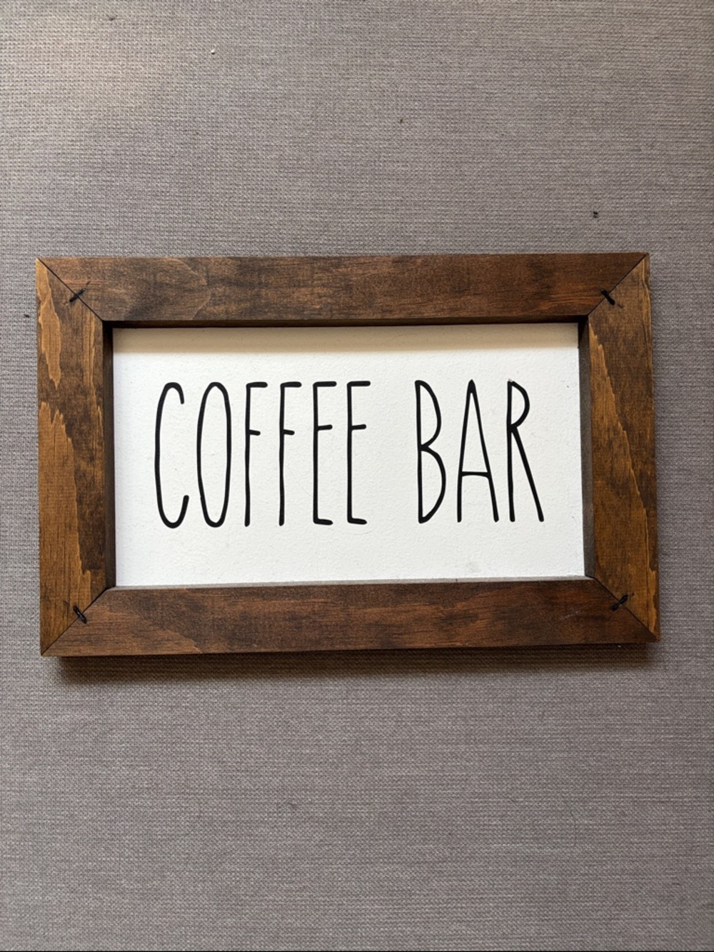 Rustic Brown 'Coffee Bar' Wall Sign - Home Dining Decor